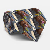 Natte Hond met een Banaan Stropdas (Opgerold)