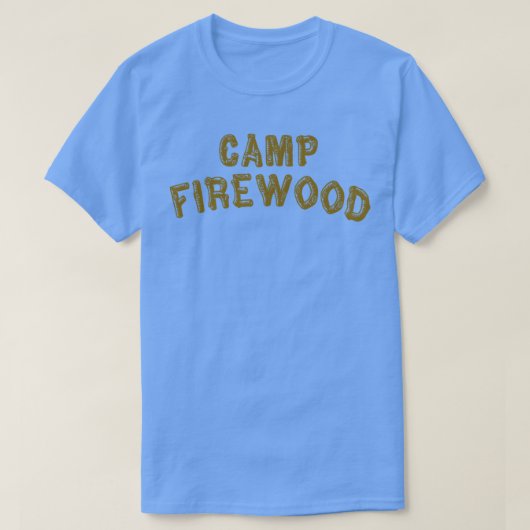 Natte Hot American Summer Camp Firewood T-shirt (Design voorkant)