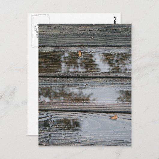 Natte hout met afbeelding voor peuter briefkaart (Voorkant / Achterkant)