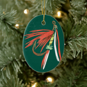 Natte kerstversiering keramisch ornament