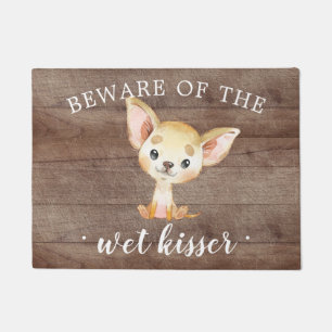 Natte Kisser Chihuahua Puppy Hondendeurmat Deurmat