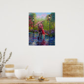 Natte kus poster (Keuken)