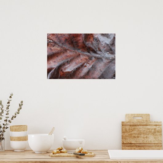 Natte leder poster (Keuken)