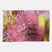 Natte look Roze Abstracte reflectie Theedoek (Horizontaal)