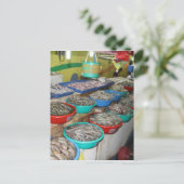 Natte markt briefkaart (Staand voorkant)