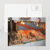 Natte markt briefkaart (Voorkant / Achterkant)