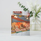 Natte markt briefkaart (Staand voorkant)