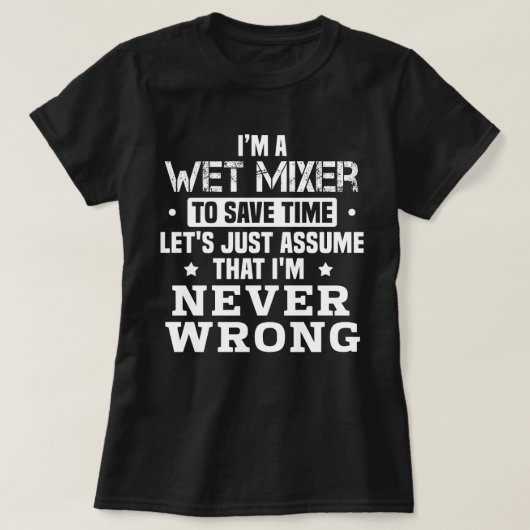 natte menger t-shirt (Design voorkant)