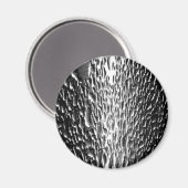 Natte metalen zilver Metallic Magneet (Voorkant / Achterkant)