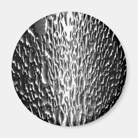 Natte metalen zilver Metallic Magneet (Voorkant)