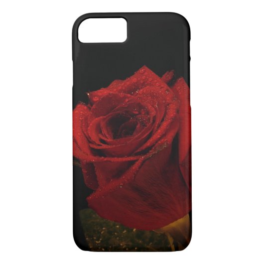 Natte, mooie rode rozen Cel Case-Mate iPhone Case (Achterkant)
