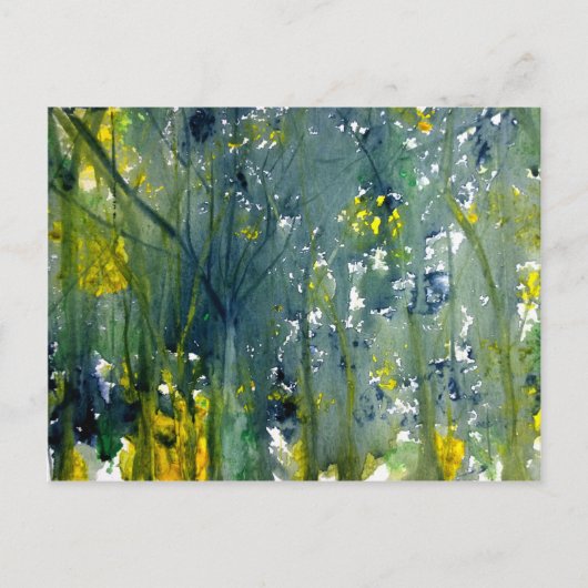 Natte natte Waterverf Briefkaart (Voorkant)