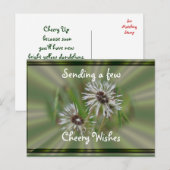 Natte paardebloem Briefkaart- juichen of elke gele Briefkaart (Voorkant / Achterkant)