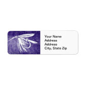 "Natte Paarse forel"-label voor retourzending Etiket (Voorkant)