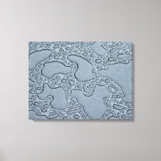 Natte plassen regen (regendruppels) canvas afdruk (Voorkant)