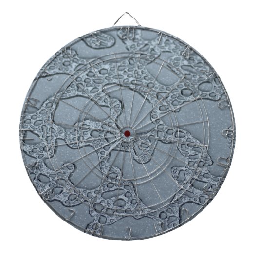 Natte plassen regen (regendruppels) dartbord (Voorkant)