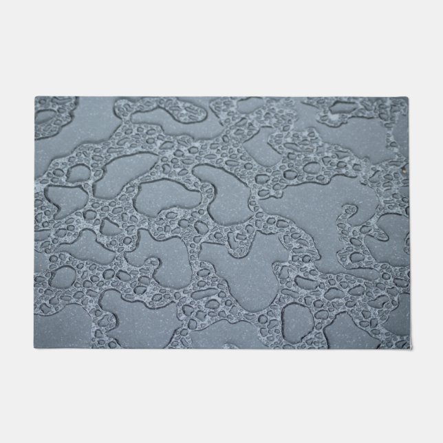 Natte plassen regen (regendruppels) deurmat (Voorkant)