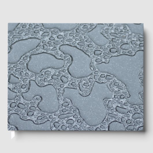 Natte plassen regen (regendruppels) gastenboek (Voorkant)