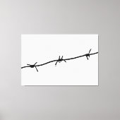 Natte prikkeldraad. Teardrops of War Canvas Afdruk (Voorkant)