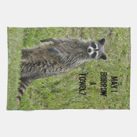 Natte Raccoon Kitchen Towel Theedoek (Horizontaal)