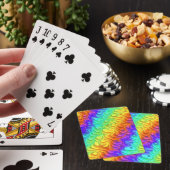 natte regenboog pokerkaarten (Insitu)