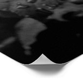 Natte Roos Poster (Hoek)