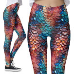 Natte Schalen Gestrande Zeemeermin Fantasie Draak  Leggings<br><div class="desc">Natte look Indigo Turquoise Zalm Roze Zeemeermin Fantasie Leggings | Kostuumfeest Draag. Duik in het betoverende rijk van een Fantasy Zeemeermin. Het geïllustreerde patroon biedt een uitgesproken natte uitstraling, met levendige indigo-, turquoise- en zalmroze/perzikkleuren. Doet denken aan zeemeerminfilms en cartoons, deze leggings zijn perfect voor een zeemeermin-thema kostuumfeest. De schubben,...</div>