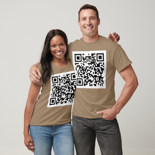 Natte scheet QR-code grap meme T-shirt (Unisex)