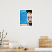 Natte screening door Lee Vandergrift Poster (Keuken)