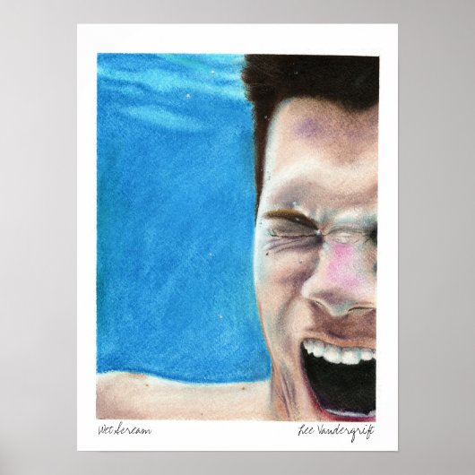 Natte screening door Lee Vandergrift Poster (Voorkant)