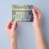 Natte textuur van de navel flyer (Hand)