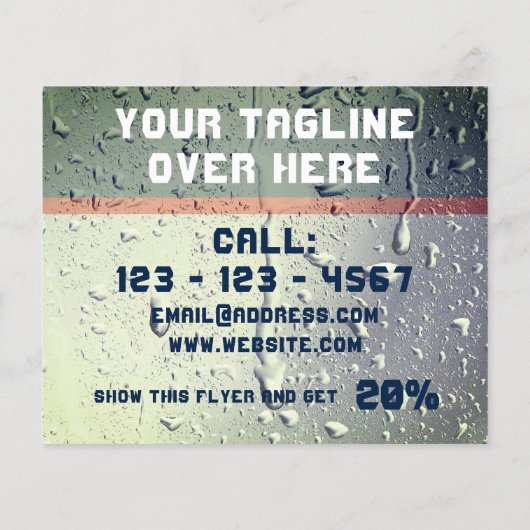 Natte textuur van de navel flyer (Achterkant)