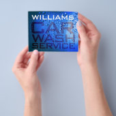 Natte textuur van metallische nevel flyer (Hand)