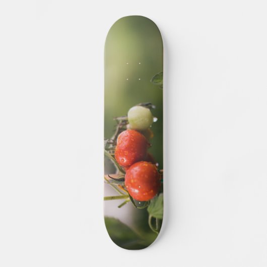 natte tomaten op wijnstokken persoonlijk skateboard (Voorkant)