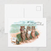 Natte verf Cats Louis Wain Briefkaart (Voorkant / Achterkant)