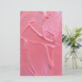 Natte verf druipende roze verf briefpapier (Staand voorkant)