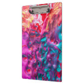 Natte verf kleurrijk abstract kunst wervelpalet klembord (Links)