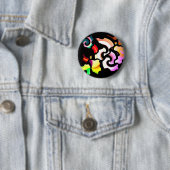 Natte verf ronde button 5,7 cm (In situ)