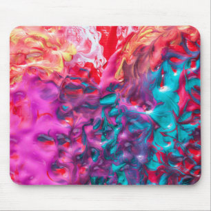 Natte verfkleurig abstract kunstpalet modern muismat