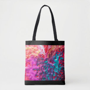 Natte verfkleurig abstract kunstpalet modern tote bag