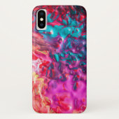 Natte verfkleurige abstracte kunstpaletdraai Case-Mate iPhone case (Achterkant)