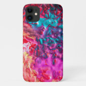 Natte verfkleurige abstracte kunstpaletdraai Case-Mate iPhone case (Achterkant)