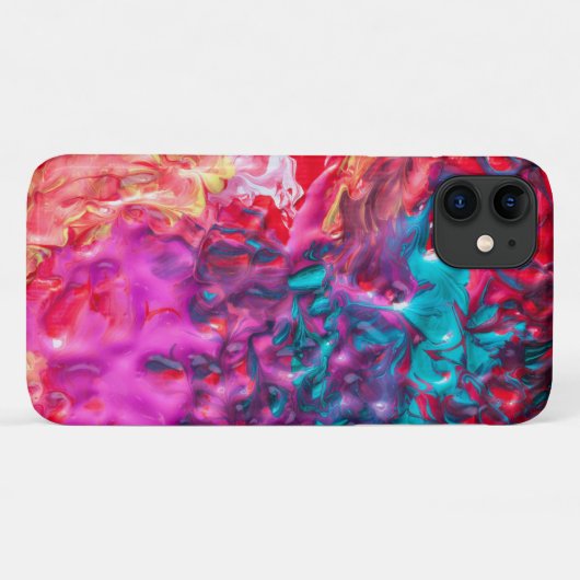 Natte verfkleurige abstracte kunstpaletdraai Case-Mate iPhone case (Achterkant (horizontaal))