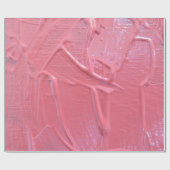 Natte verfkoraalroze cadeaupapier (Vlak)