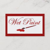 Natte verfprofielkaart visitekaartje (Achterkant)