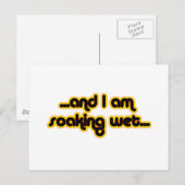 Natte verslapping briefkaart (Voorkant / Achterkant)