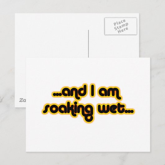 Natte verslapping briefkaart (Voorkant / Achterkant)