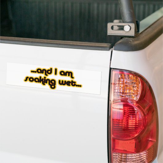 Natte verslapping bumpersticker (Op Truck)
