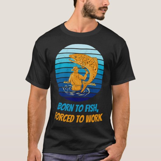 Natte vlieg retro t-shirt (Voorkant)
