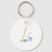 Natte vloer sleutelhanger (Voorkant)